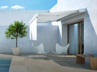 TENDE DA SOLE PRATIC T.HIDE / T-CODE CON CASSONETTO E VOLANT FRONTALE A SCOMPARSA T-HIDE